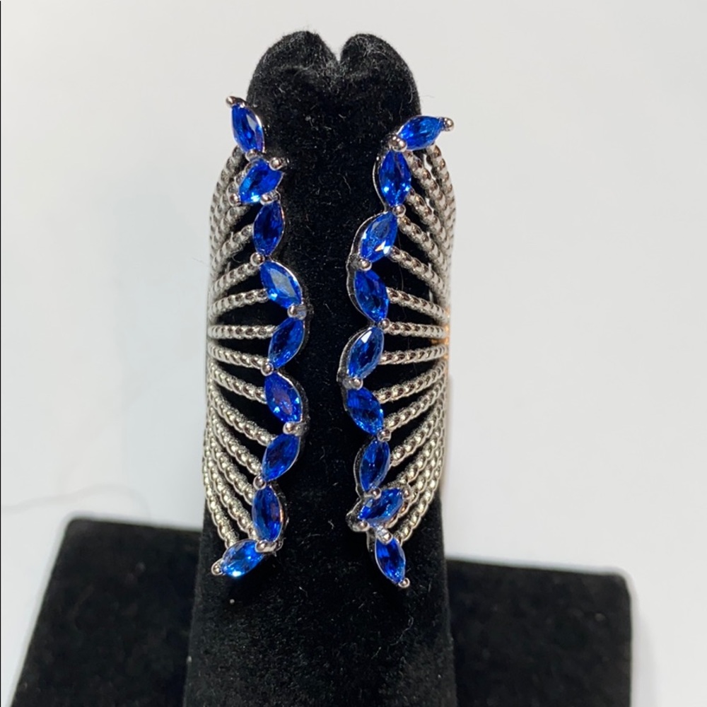 Bella Luce Blue Sapphire Simulant Ring